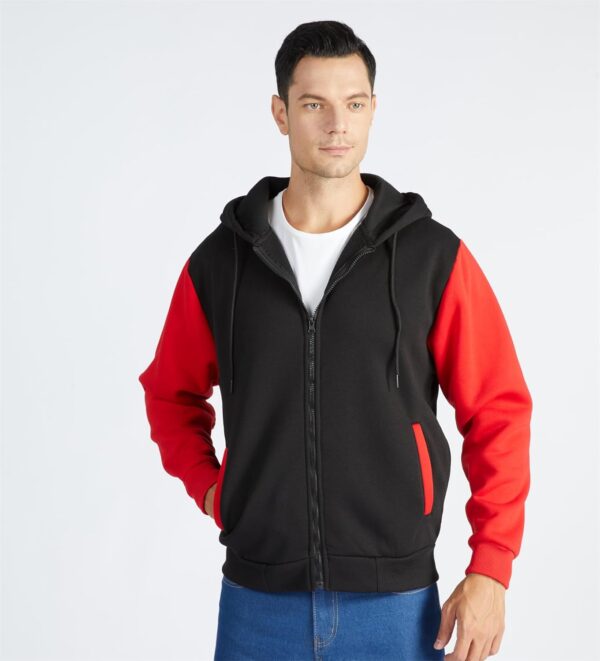 JACKETOWN Hoodie for Men Full Zip Up Sweatshirts Hoodies Lightweight Fashion Jacket…