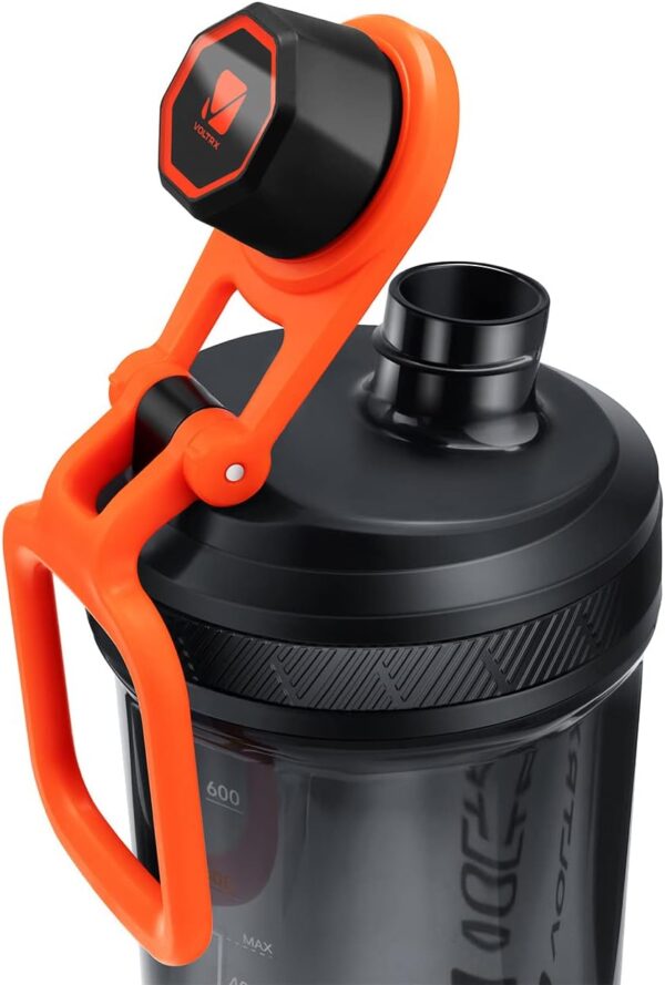 VOLTRX Electric Protein Shaker Bottle – USB Rechargeable Mixer Cup for Shakes and Meal…