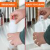 16oz Squeeze Bottles with Red Cap-Pack of 2 Wide Mouth, Leak Proof Refillable…