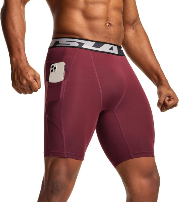 TSLA Men’s Athletic Compression Shorts, Active Cool Dry Sports Performance Running…
