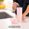 Simple Modern Stainless Steel Shaker Bottle with Ball 24oz | Metal Insulated Cup for…