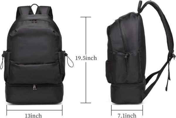 seyfocnia Gym Backpack for Men,Waterproof Travel Backpack With Shoe…