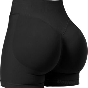 VOYJOY Women Workout Impact Shorts 3.6″/ 4.5″/ 6″ Scrunch Butt Lifting Gym Seamless…