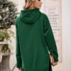 PRETTYGARDEN Women’s Casual Pullover Sweatshirt Long Sleeve Split Hem Hoodie Dress…