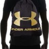 Under Armour Unisex-Adult Ozsee Sackpack , Black (010)/Metallic Gold , One…