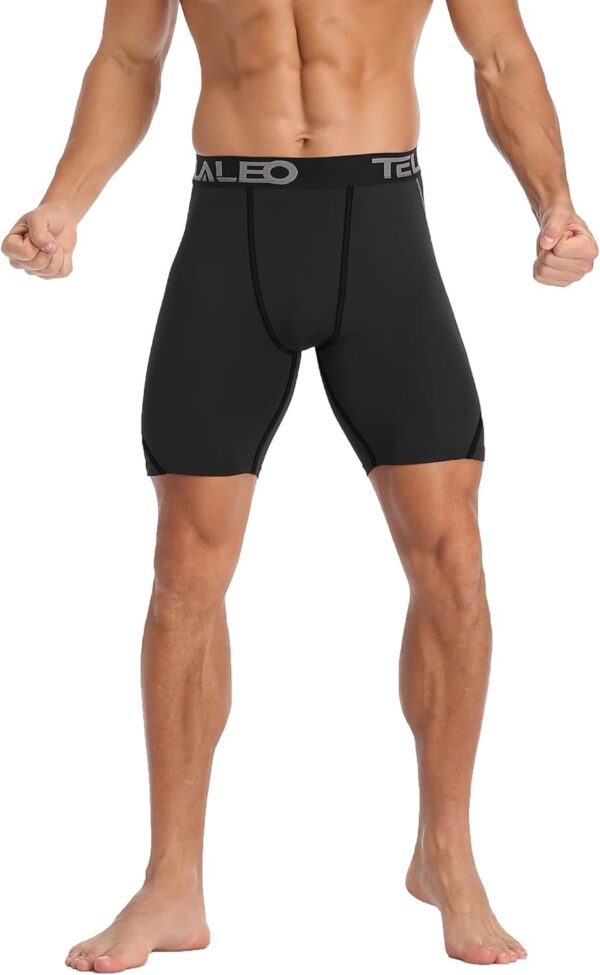 TELALEO 6 or 5 Pack Compression Shorts for Men Spandex Sport Shorts Athletic Workout…