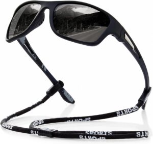 suoso Polarized Sports Sunglasses for Men: UV400 Protection Glasses Womens Wrap Around…