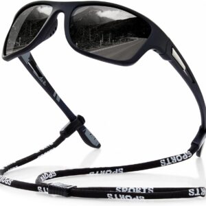 suoso Polarized Sports Sunglasses for Men: UV400 Protection Glasses Womens Wrap Around…