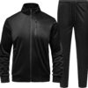 GYMELITE Men's Athletic Full Zip Tracksuit Set Fashion Workout Sweatsuit Track Long...