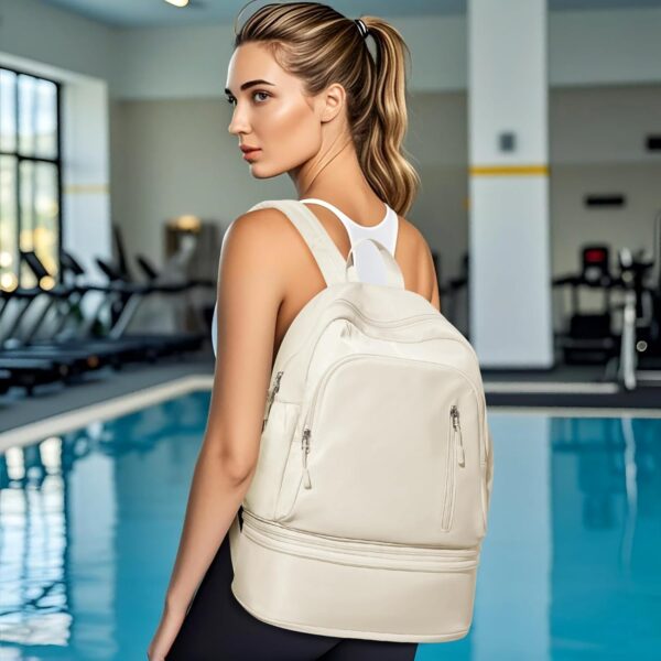 Gym Backpack for Women Men, Lightweight Gym Bag with Shoe Compartment,…