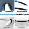 X-TIGER Kids Sunglasses Polarized Youth Baseball Sunglasses for 8-14 boys girls UV400…
