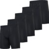 Real Essentials 5 Pack: Mens Compression Shorts - Quick Dry Performance Active...