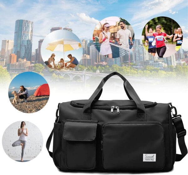 Sports Gym Duffel Bag with Shoes Compartment and Dry Wet Separated Pocket…