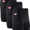 NELEUS Men's 3 Pack Running Compression Shorts with Pockets