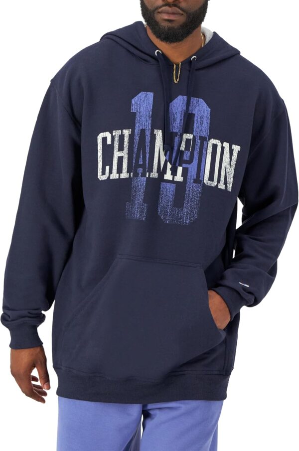 Champion Men’s Powerblend Fleece Hoodie, Champion 19 (Reg. or Big & Tall)