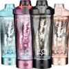 Electric Shaker Bottle 20oz: Automatic Clump-free Nutrition Powder Vortex Blender Cup…