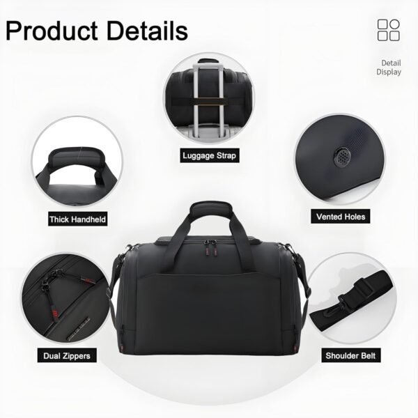 Gym Bag for Men with Shoe Compartment  Small Sports Duffle Bag, Lightweight…