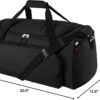 Gym Bag for Men – 55L Black Durable Large Duffle Bag for Travel, Workout,…