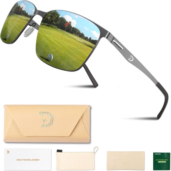 Polarized Golf Sunglasses for Men Sports Polarized Sunglasses UV400 Protection Golf…