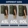 Haimont 45L Duffle Backpack Bag, Convertible Travel Duffle with Shoes…