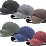 Ultrafun Unisex Vintage Baseball Cap Washed Distressed Plain Blank Baseball Hat...