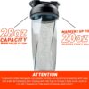 HELIMIX 2.0 Vortex Blender Shaker Bottle Holds upto 28oz | No Blending Ball or Whisk |…
