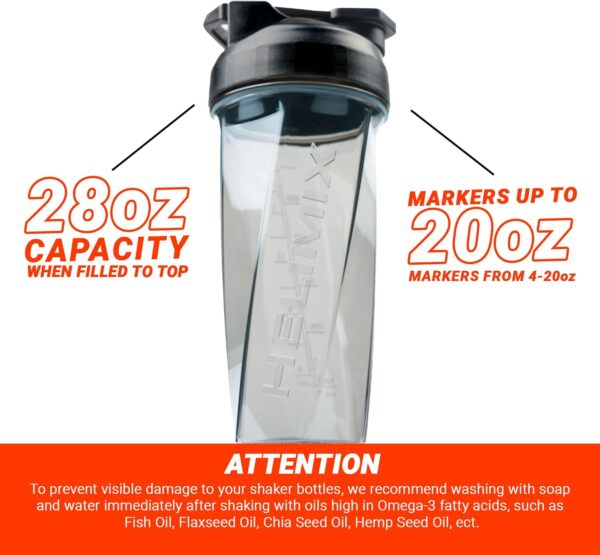 HELIMIX 2.0 Vortex Blender Shaker Bottle Holds upto 28oz | No Blending Ball or Whisk |…