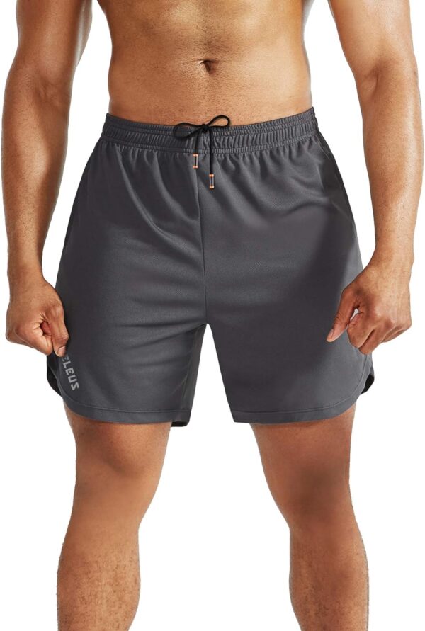 NELEUS Men’s 2 in 1 Running Shorts with Liner,Dry Fit Workout Shorts with Pockets
