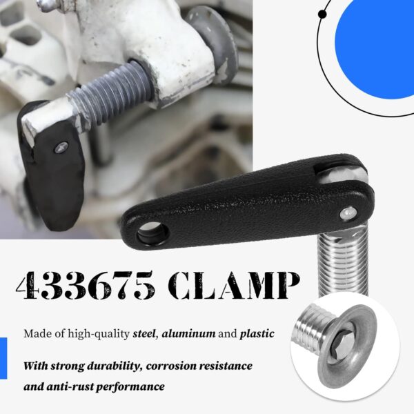 433675 Outboard Motor Transom Clamp Screw & Handle Assembly Fit for Johnson Evinrude…