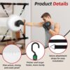 Doorway Punching Bag, Doorway Punching Pad Kit Includes 13″ Boxing Ring…