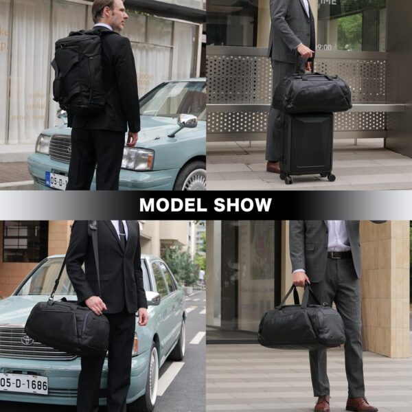 40L Travel Duffle Bag, 4-in-1 Large Gym Bag with Shoe & Wet Clothes and…