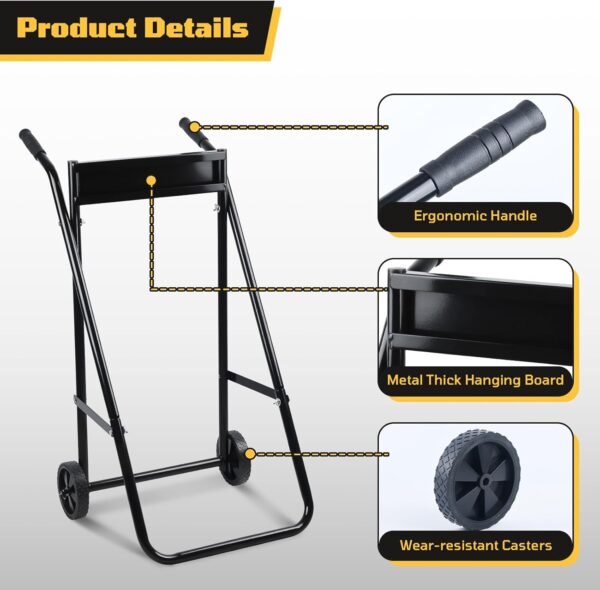 Outboard Boat Motor Stand,Outboard Motor Stand,165LB Load Outboard Motor Carrier,Boat…