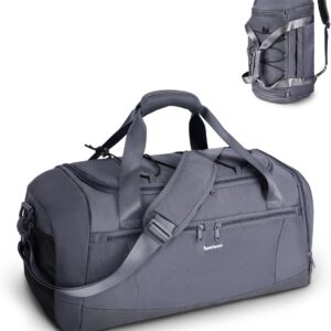 sportsnew Gym Bag for Men Women with Shoe Compartment,Overnight Bag Backpack…