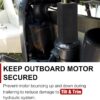 Boat Transom Saver for Outboard Motor, Single Ram Wedge, Outboard Motor Support…
