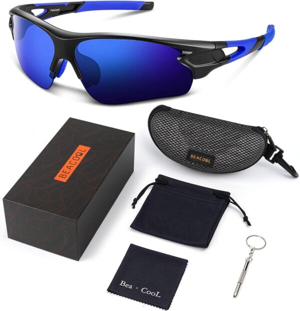 BEACOOL Polarized Sports Sunglasses for Men Women Youth Baseball Fishing Cycling…