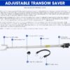 Adjustable Transom Saver from 23 to 35 Inches, Boat Motor Support with Heavy-Duty…