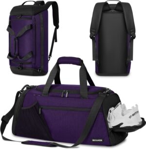 Gym Bags for Men Women 45L Large Gym Backpack Multiple Pockets Sport Duffle…