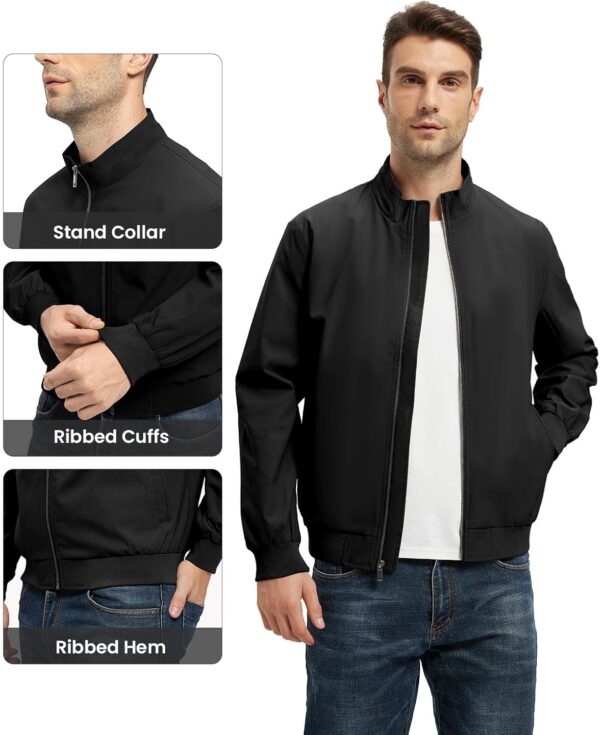 Rdruko Men’s Lightweight Jackets Casual Windbreaker Light Fall Spring Golf Stylish…