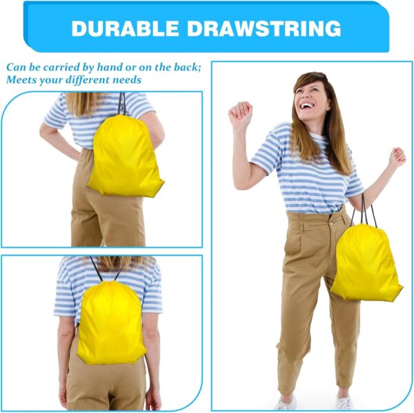 120 Pack Drawstring Bags Bulk, 12 Color Gym Drawstring Backpack Bulk for…