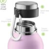 SipX Triple-Insulated Stainless Steel Water Bottle – 20oz. With Cover Lid, BPA-Free…
