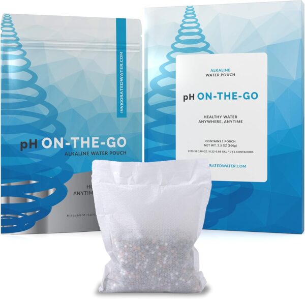 Invigorated Water pH ON-The-GO Alkaline Water Filter Pouch- Portable Alkaline Water…