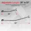 JY PERFORMANCE Universal Transom Saver, Adjustable Boat Transom Saver for Outboards…