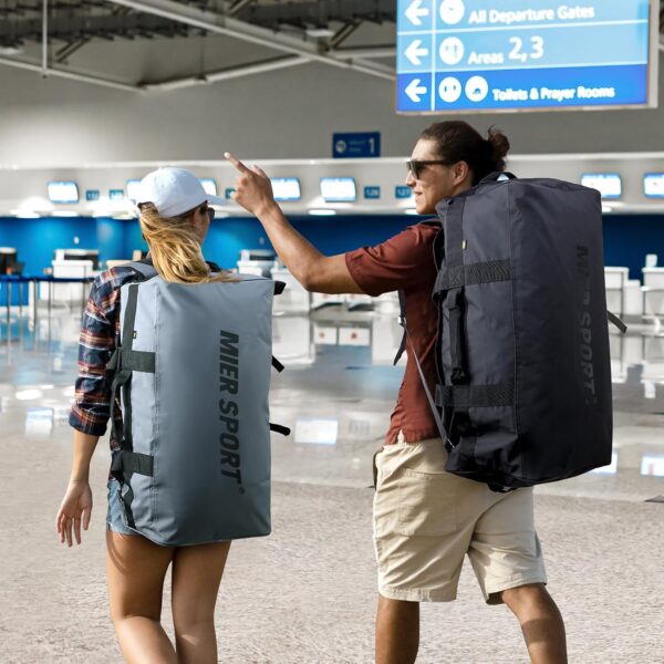 MIER Water Resistant Backpack Duffle Heavy Duty Convertible Duffle Bag with…