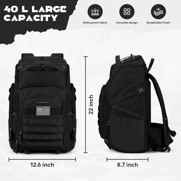 Maelstrom Tactical Backpack for Men, 40L Military Backpack,Water Resistant…