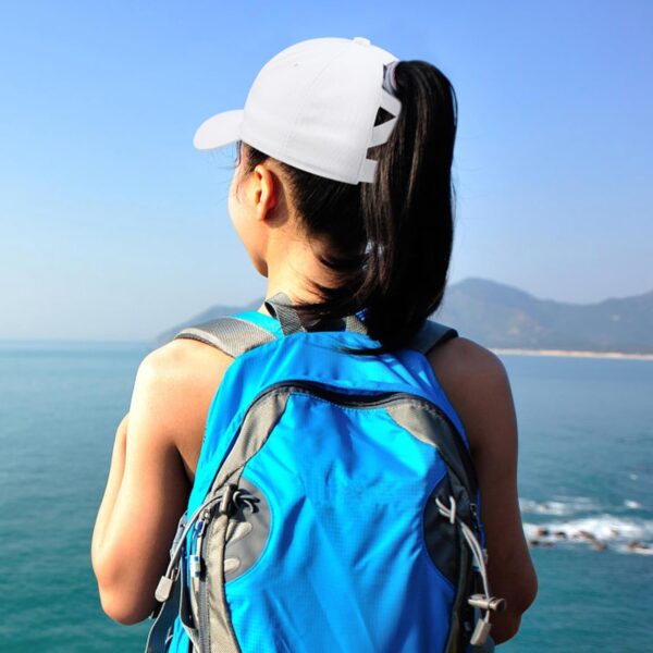 Women’s Oversize Criss Cross Ponytail Baseball Cap for Big Heads, Cotton Ponytail Cap…