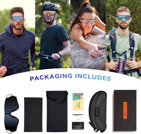 BEACOOL Sport Round Sunglasses
