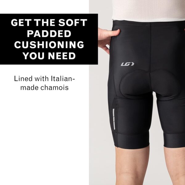 Louis Garneau, Mens Optimum 2 Shorts, Padded, Stretchable, Breathable & Quick Drying