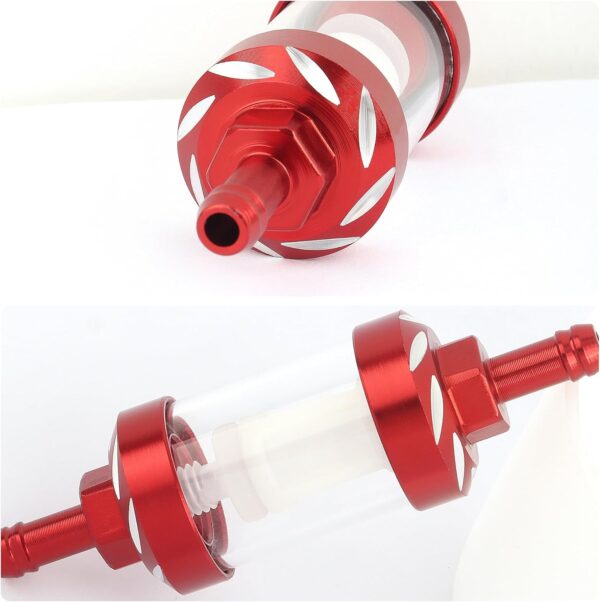 Motorcycle Fuel Filter of Motorcycle Parts,8mm Aluminum Automotive Replacement Fuel…