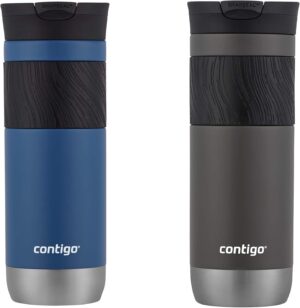 Contigo Byron Vacuum-Insulated Stainless Steel Travel Mug with Leak-Proof Lid,…