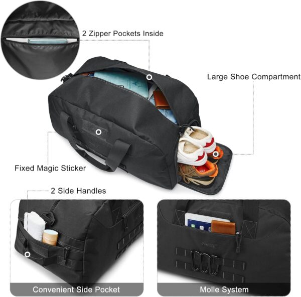 G4Free 70L Large Tactical Duffle Bag Men Sports Gym Backpack with Shoes…